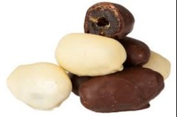 Chocolade dadels mix (melk,puur,wit)