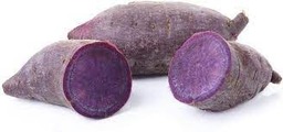 Zoete aardappelen paars