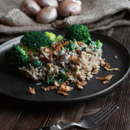 2 pers. Kokosrijst met Champignons  2 personen 2 pers. Kokosrijst met Champignons  2 personen