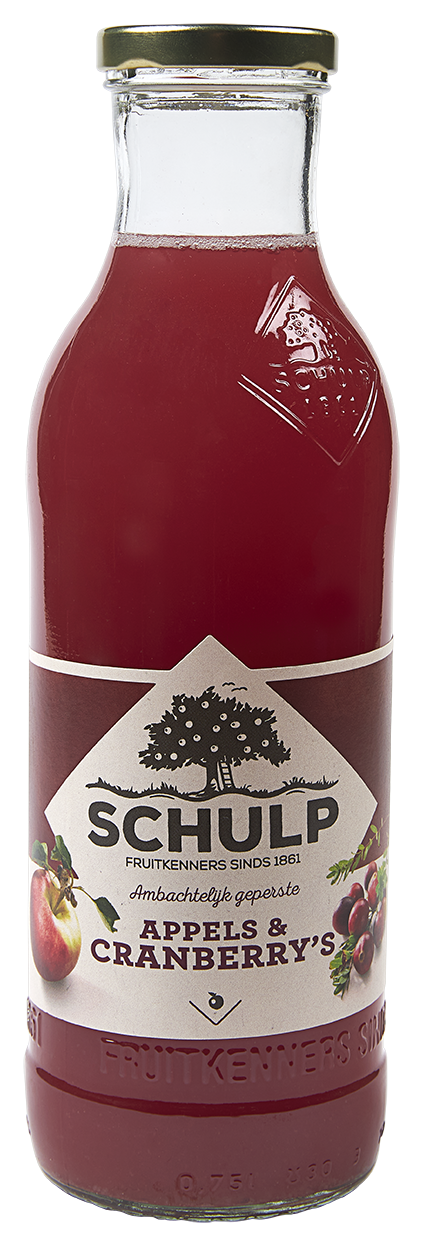 Sap schulp appels cranberry 0.75l
